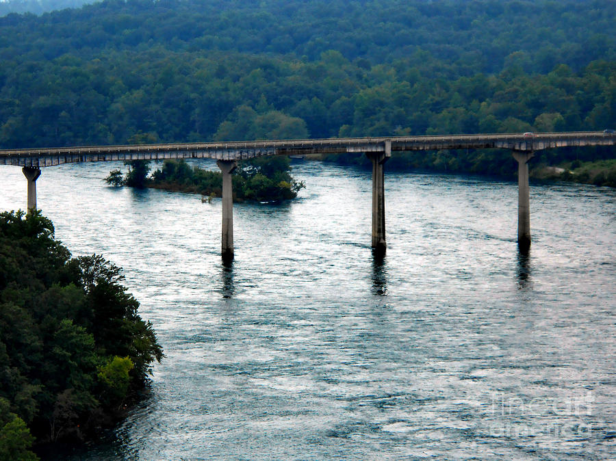 Bridge Over Hartwell Lake Photograph by Eva Thomas - Pixels