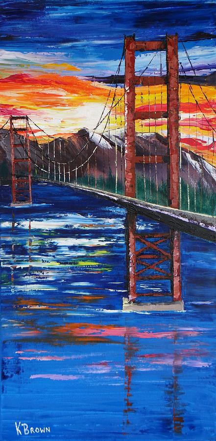 Bridge Over Ocean Painting by Kevin  Brown
