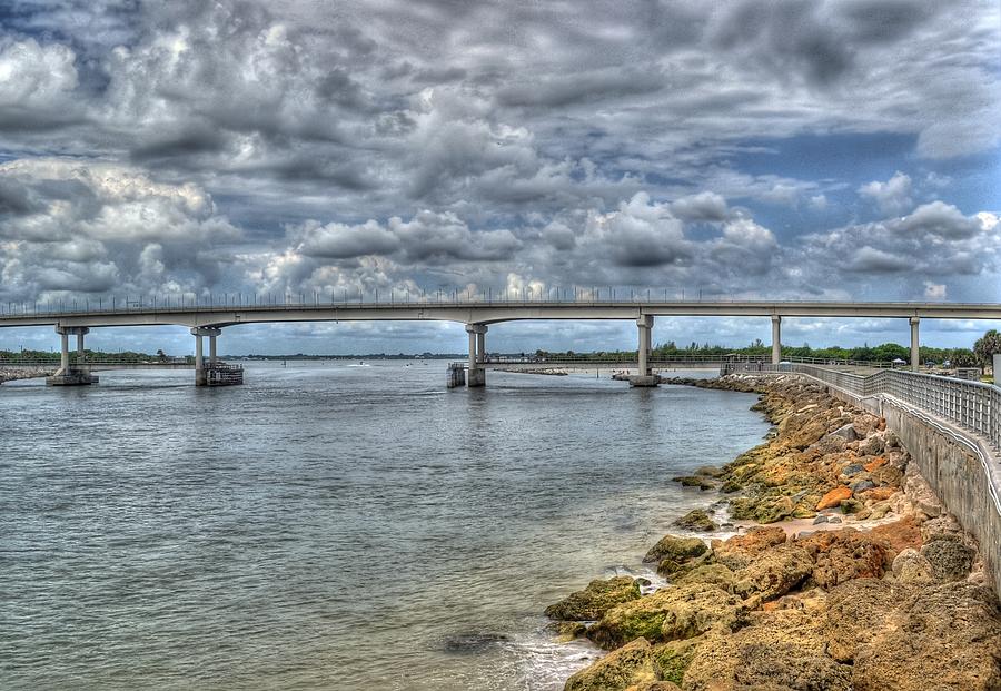 Bridge over Sebastian Inlet Photograph by Timothy Lowry