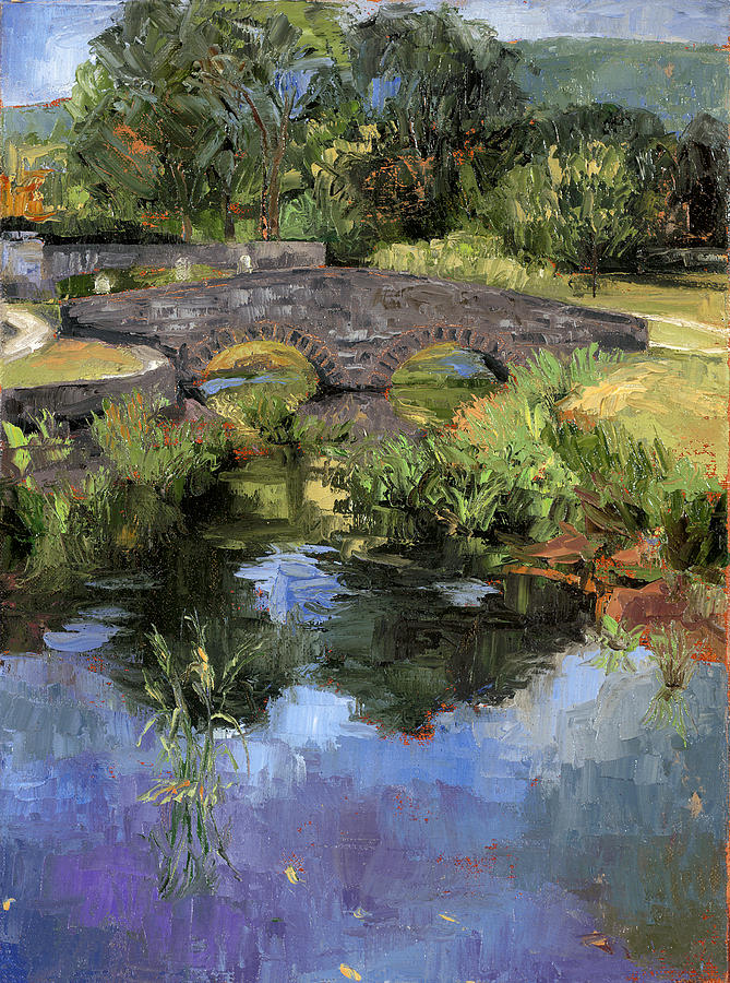 Spring Painting - Bridge Over Spring Creek by Jennifer Kane
