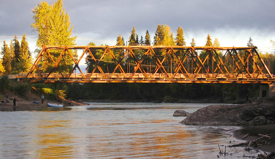 Bridge Over the Bulkley River Telkwa British Columbia Photograph by Mary Lee Dereske