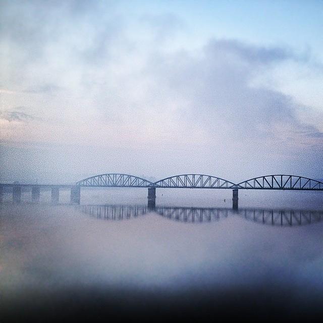 Bridge Over The Danube Outside Belgrade Photograph by Armando Costantino