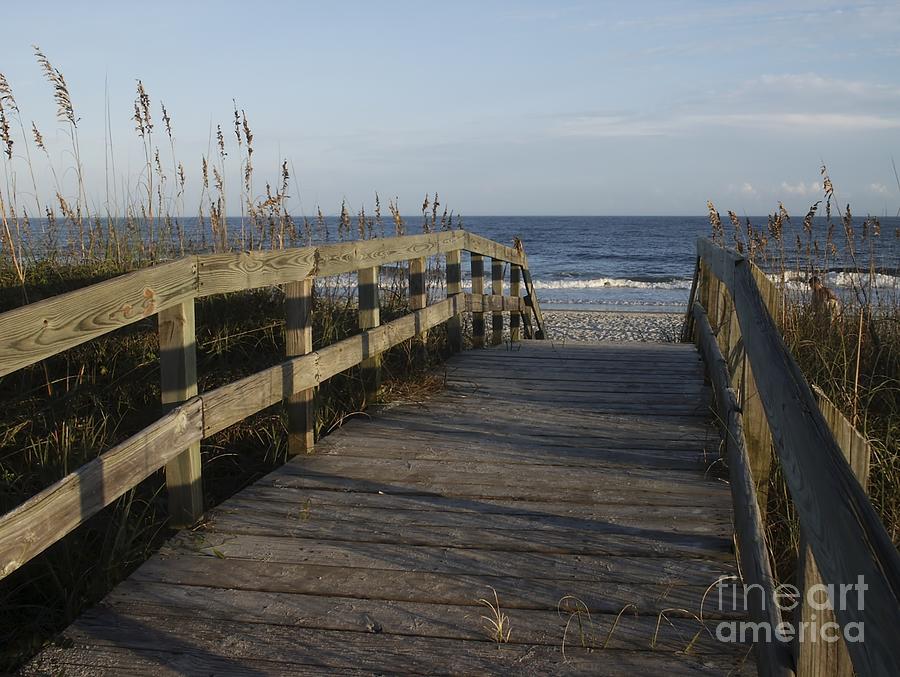 Bridge Over the Dunes at Myrtle Beach Photograph by MM Anderson