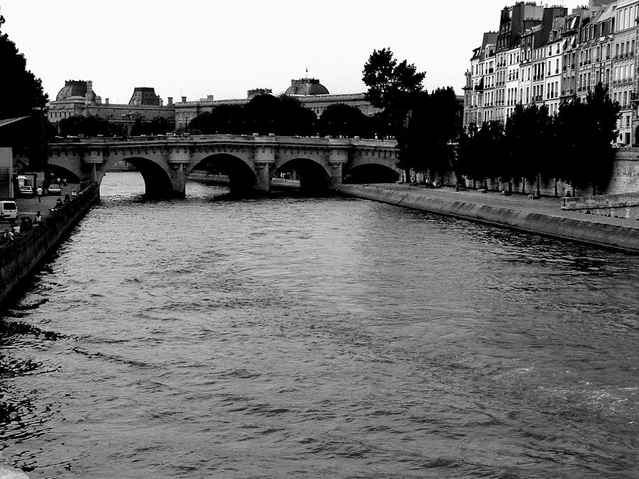 Paris Photograph - Bridge over the Seine by Matt Johnson