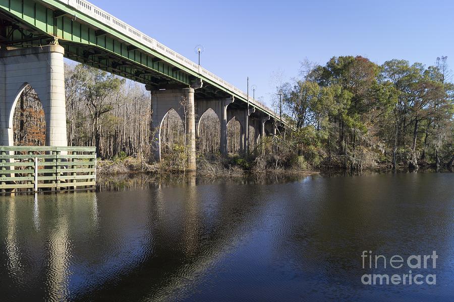 Bridge over the Waccamaw in Autumn Photograph by MM Anderson