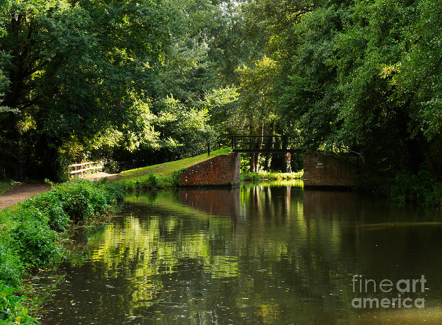 Bridge over the Wey Navigation in Surrey Photograph by Louise Heusinkveld