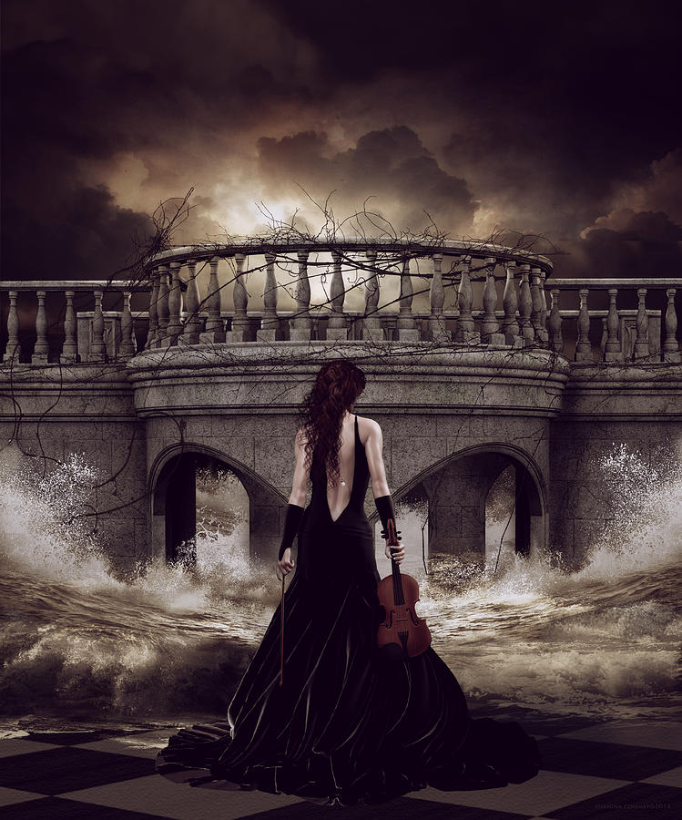 Bridge Over Troubled Waters Digital Art by Shanina Conway