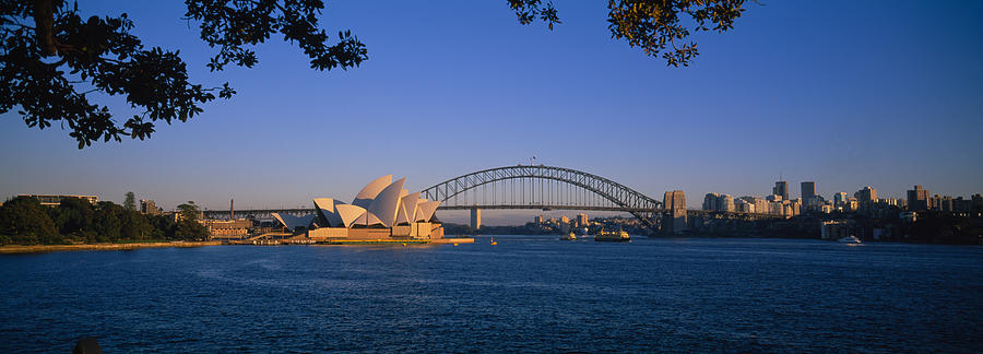 Bridge Over Water, Sydney Opera House Photograph by Panoramic Images ...