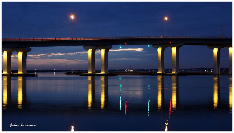 Bridge Reflections 2 Photograph by John Loreaux