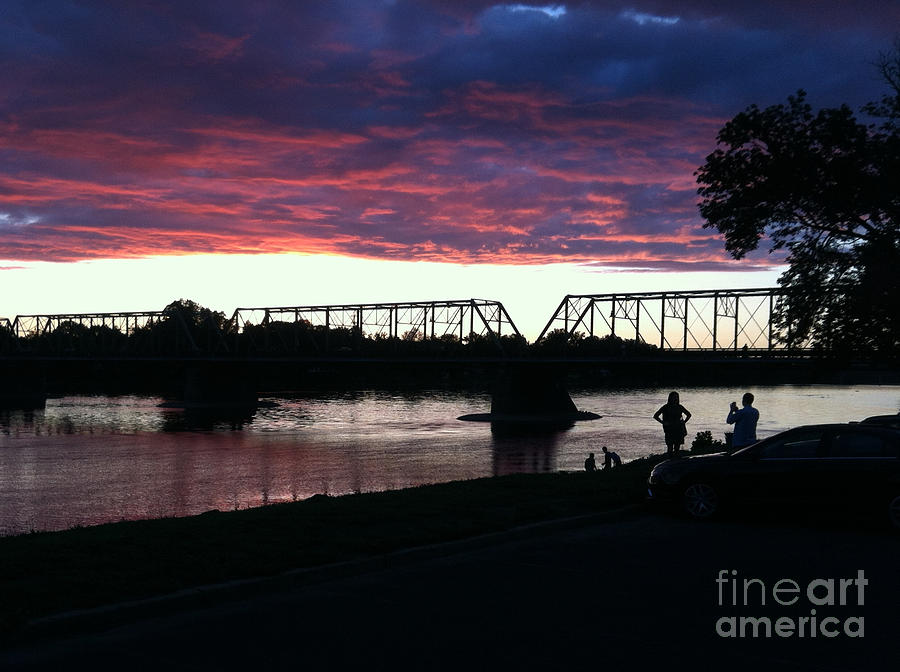 Bridge Sunset in June Photograph by Christopher Plummer
