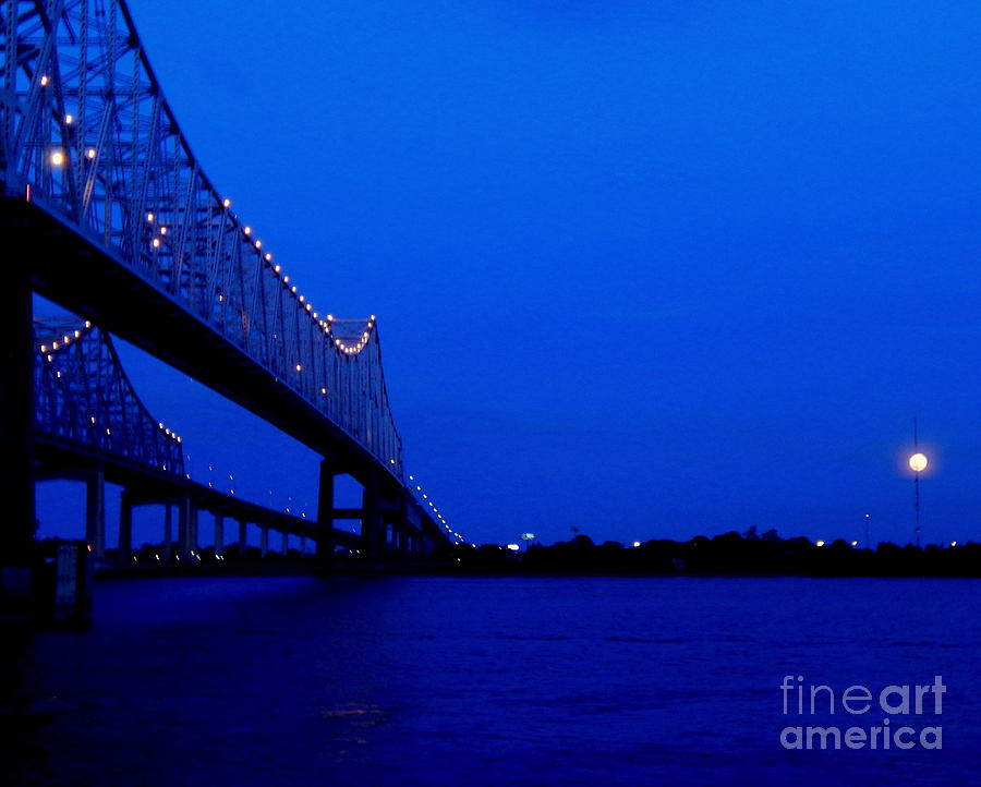 New Orleans Crescent City Connection - Bridge Photograph by Michael Hoard