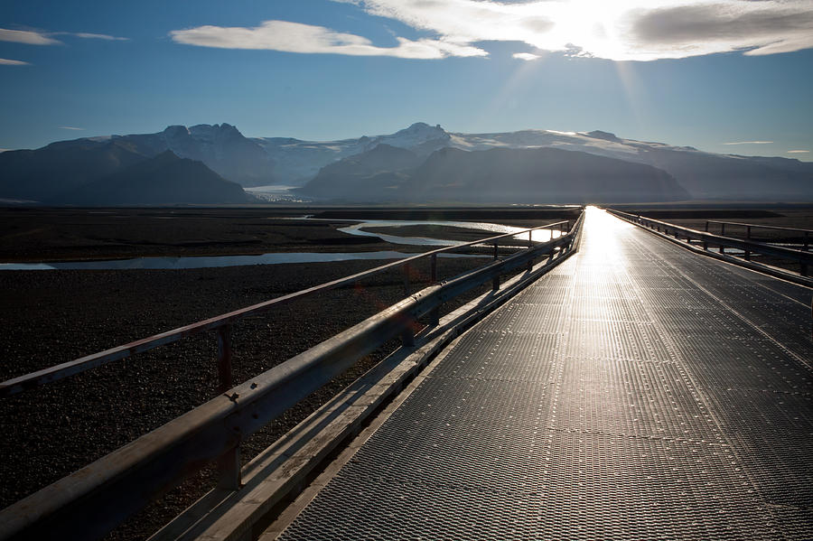 Bridge to a Glacier Photograph by Anthony Doudt