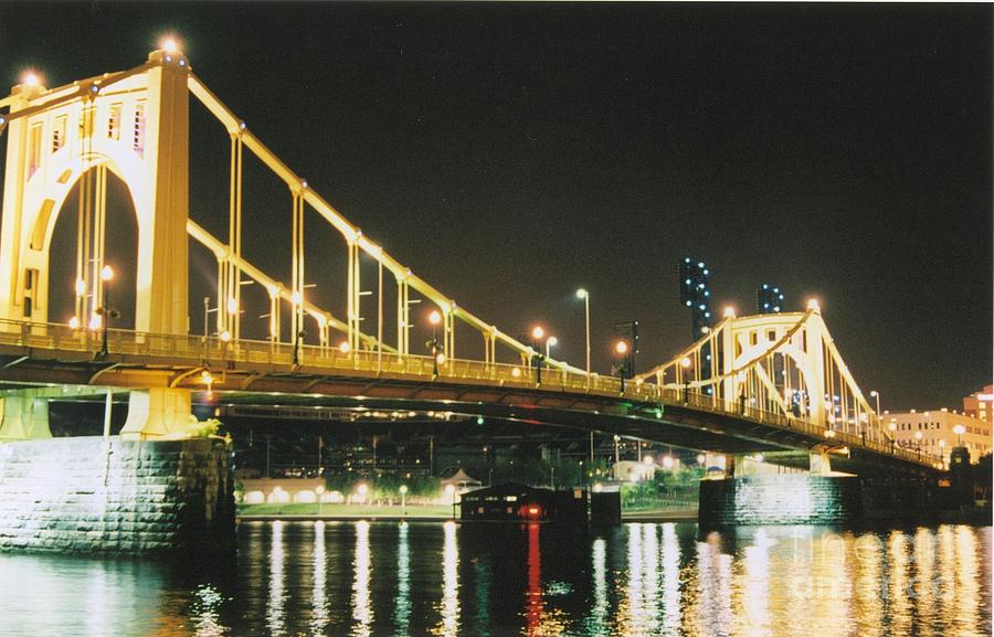 Pittsburgh Photograph - Bridge to baseball game  by Brandon McMillan