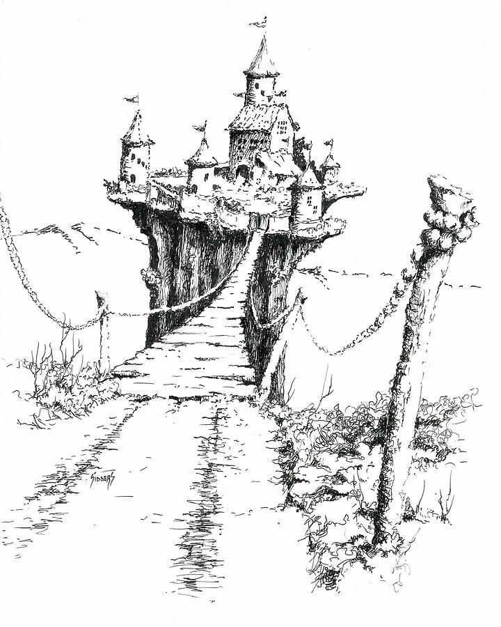Bridge To Elipod Drawing by Sam Sidders