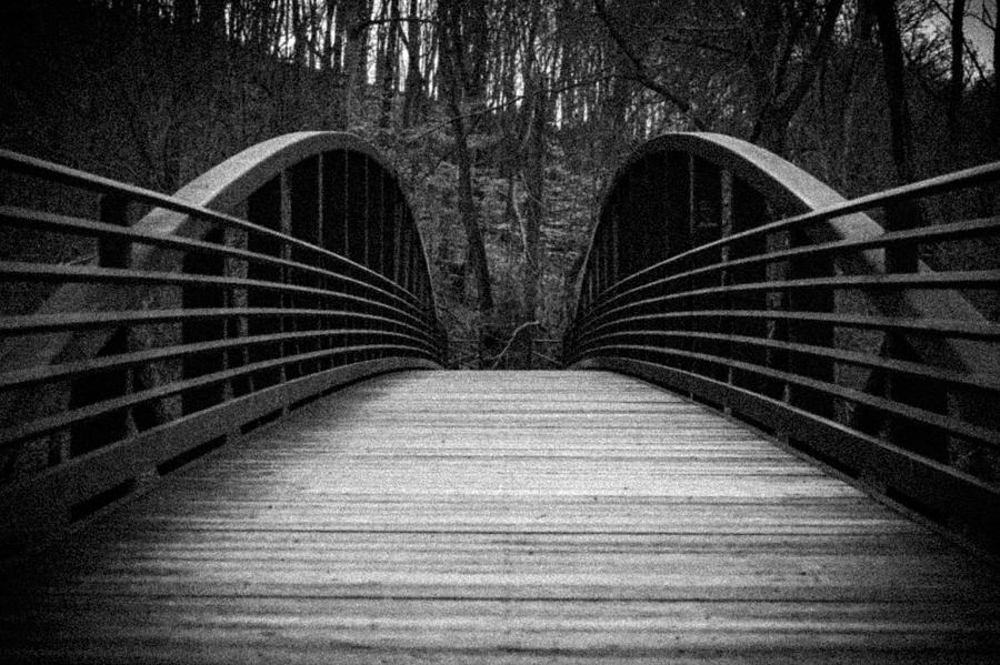 Black And White Photograph - Bridge to Nowhere Photo by Rick McKee