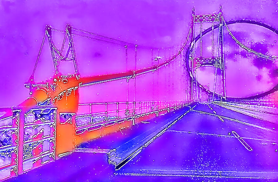 Bridge to the Moon Digital Art by Cathy Anderson