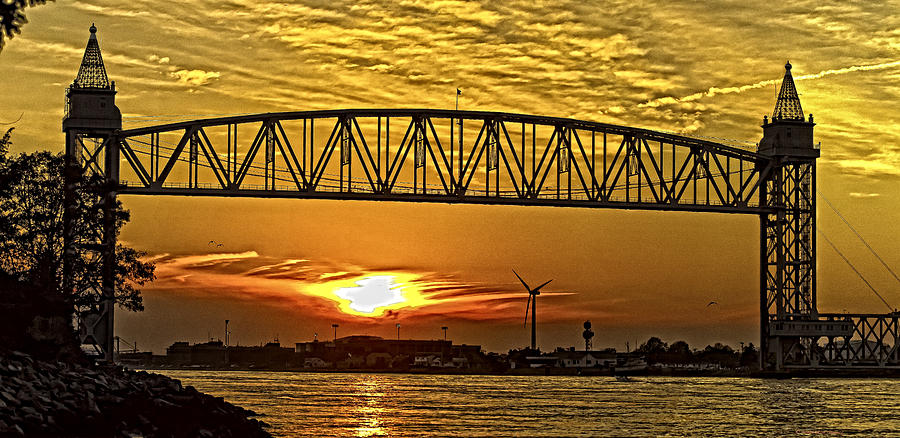 Bridge Up Sunset Photograph by Constantine Gregory