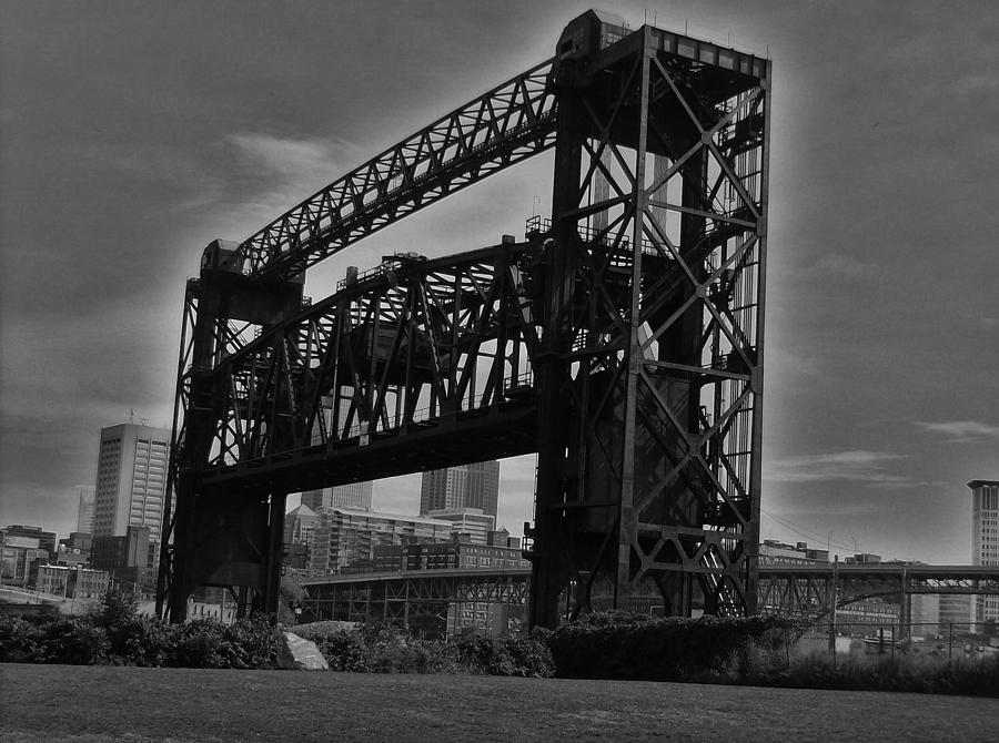 Cleveland Photograph - Bridge V2 by Mark Malitz