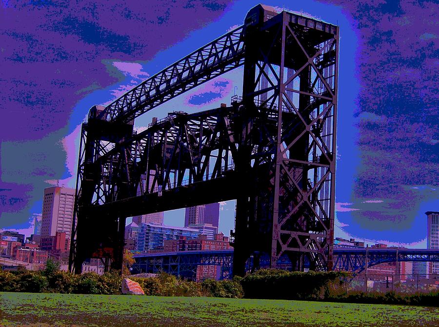 Cleveland Photograph - Bridge V3 by Mark Malitz
