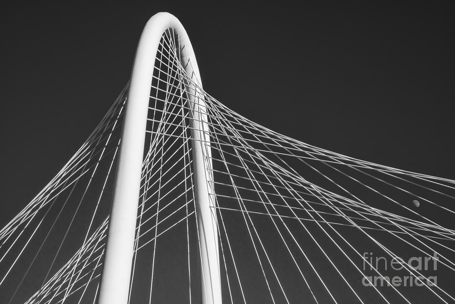 Bridge with Moon 2 Photograph by Bob Phillips