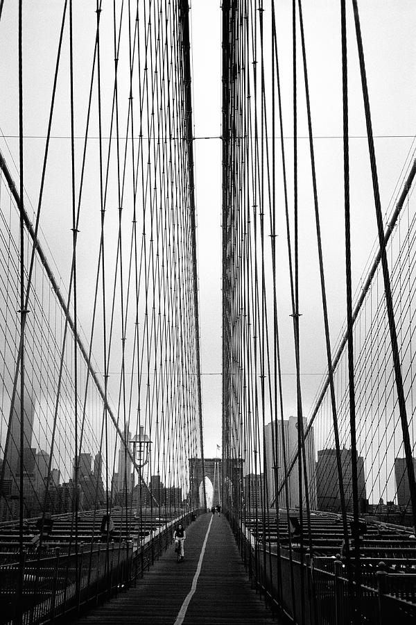 Brooklyn Bridge Photograph - Bridge Work by Joann Vitali