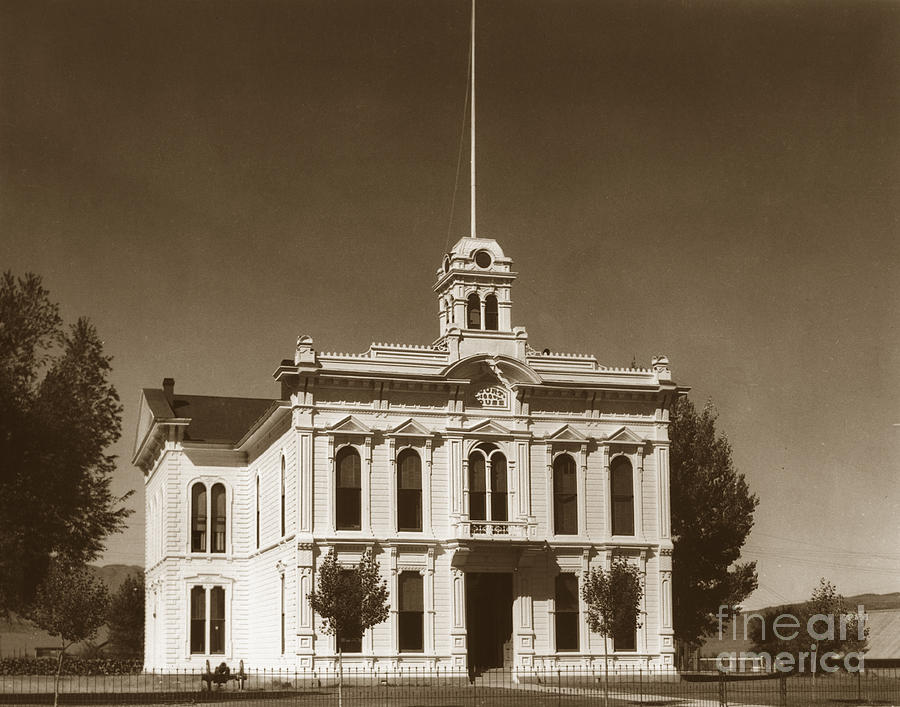 Bridgeport Courthouse Mono Co. April 26 1935 Photograph by Monterey County Historical Society