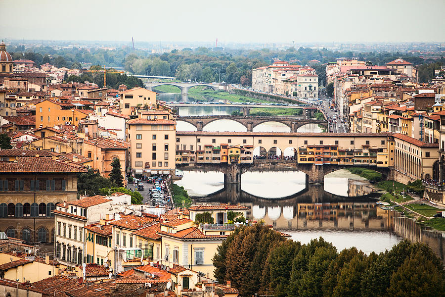 Architecture Photograph - Bridges of Florence by Good Focused