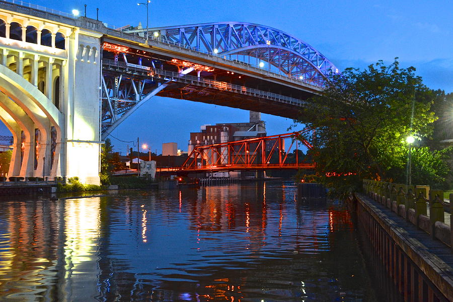 Bridges over the Cuyahoga Photograph by Frozen in Time Fine Art Photography