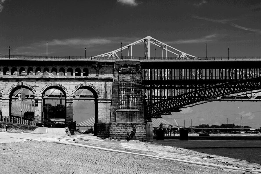 Bridges over the Mississippi Photograph by John Freidenberg