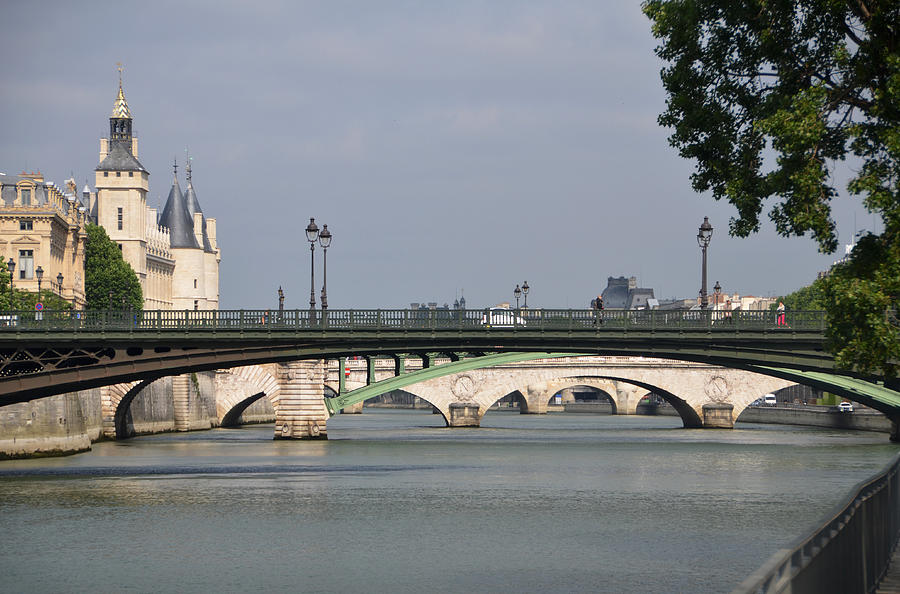 Bridges over the Seine and Conciergerie - Paris Photograph by RicardMN Photography