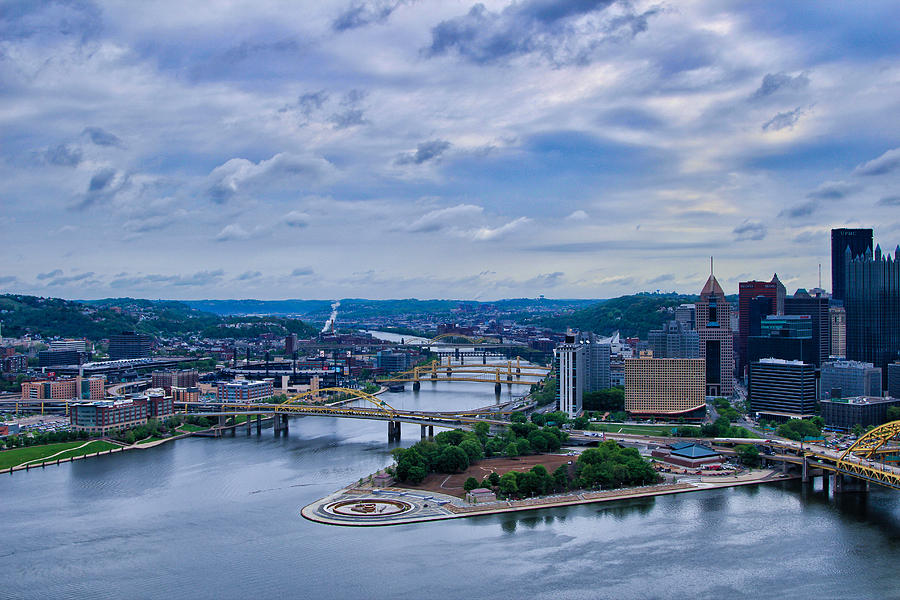 Pittsburgh Photograph - Bridges to Pittsburgh  2 by Rachel Cohen