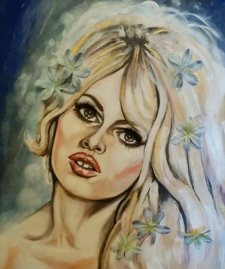 Bridget Bardot Painting by Maria Thatcher - Fine Art America