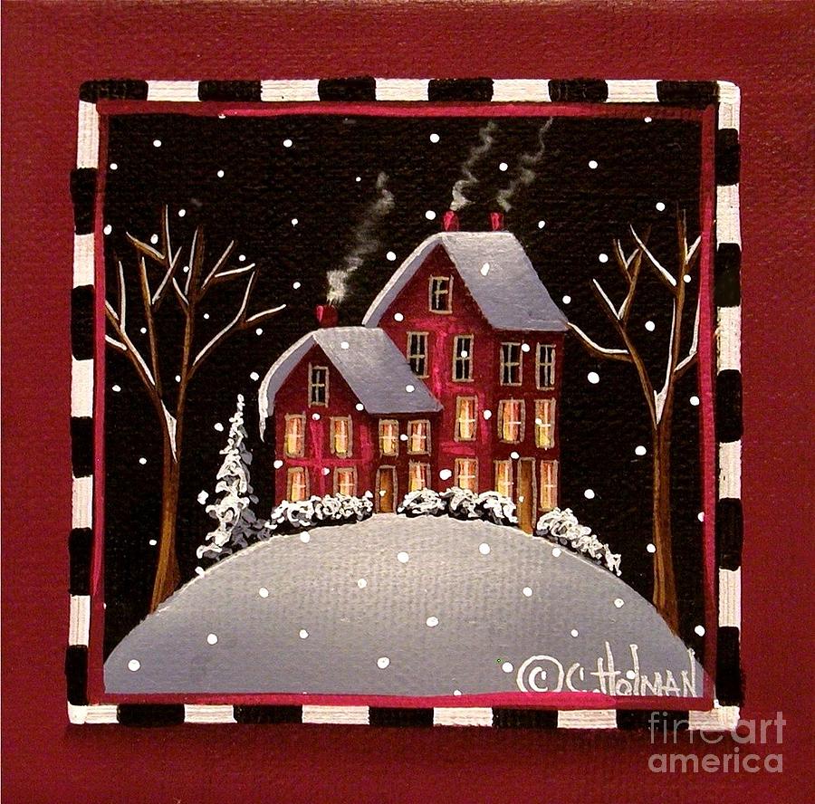 Winter Painting - Bridgeton Lane by Catherine Holman