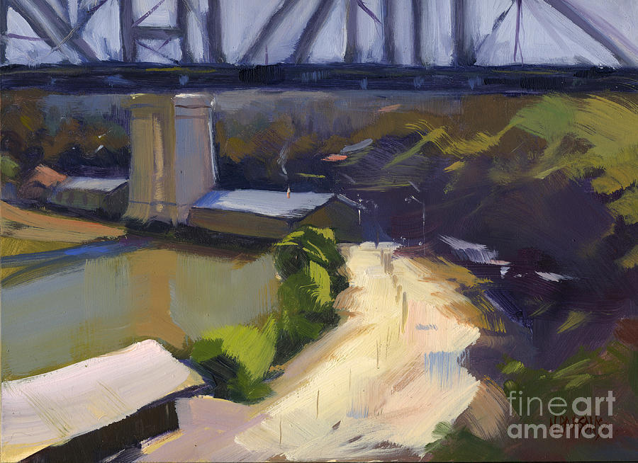 Bridging Gaps after Colley Whisson Painting by Nancy  Parsons