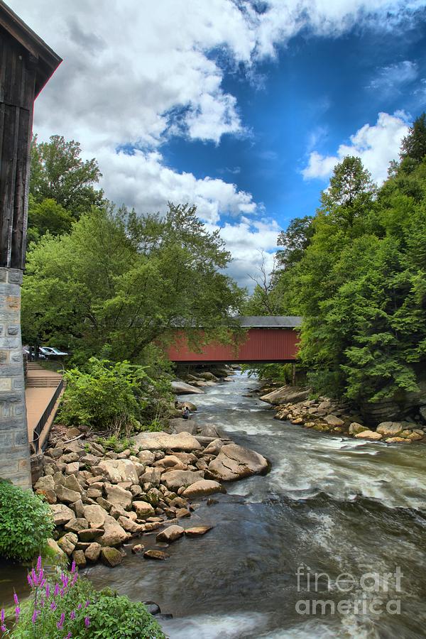 Nature Photograph - Bridging Slippery Rock Creek by Adam Jewell