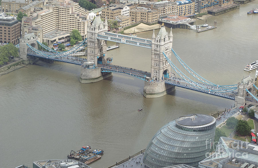 Bridging the Thames Photograph by Ann Horn