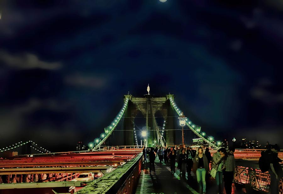 Skyline Photograph - Bridging by Tony Ambrosio