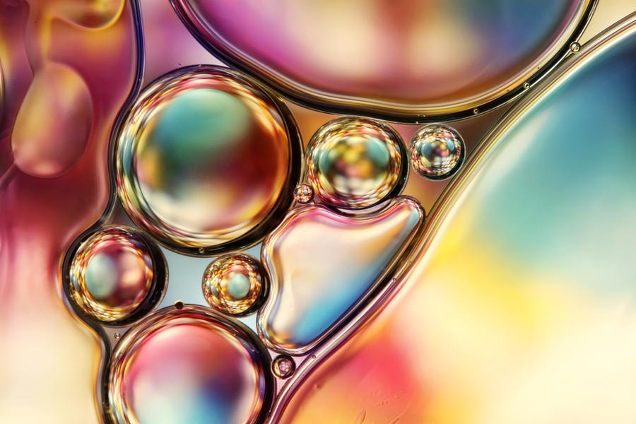 Bright and Bold Bubble Abstract Photograph by Sharon Johnstone