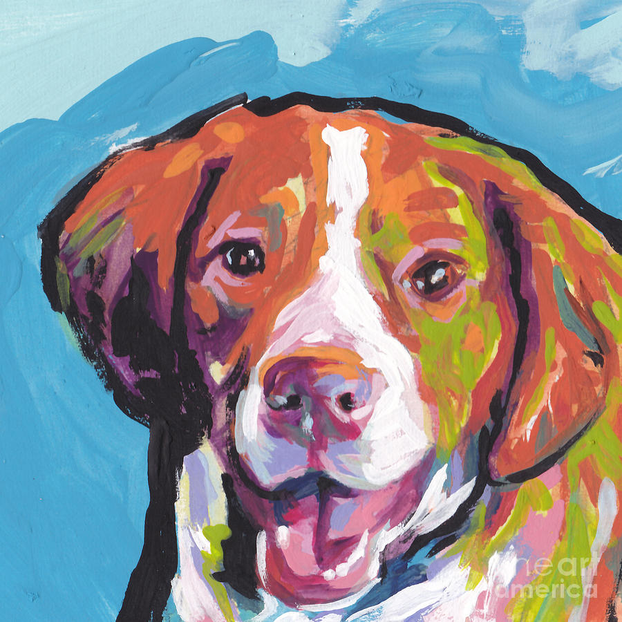 Dog Painting - Bright Brit by Lea S
