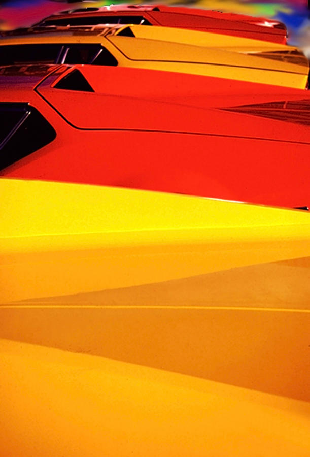 Bright Color Ferraris Photograph by Gary De Capua