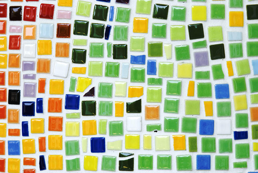 Bright colorful ceramic mosaic Photograph by LawrenLu