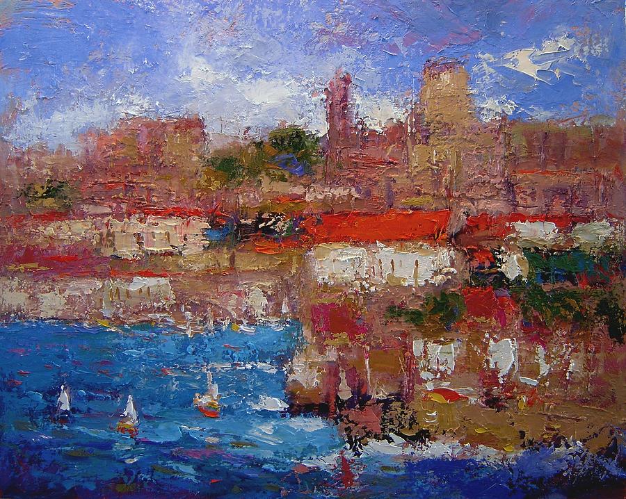 Dubrovnik Painting - Bright day in Dubrovnik by R W Goetting