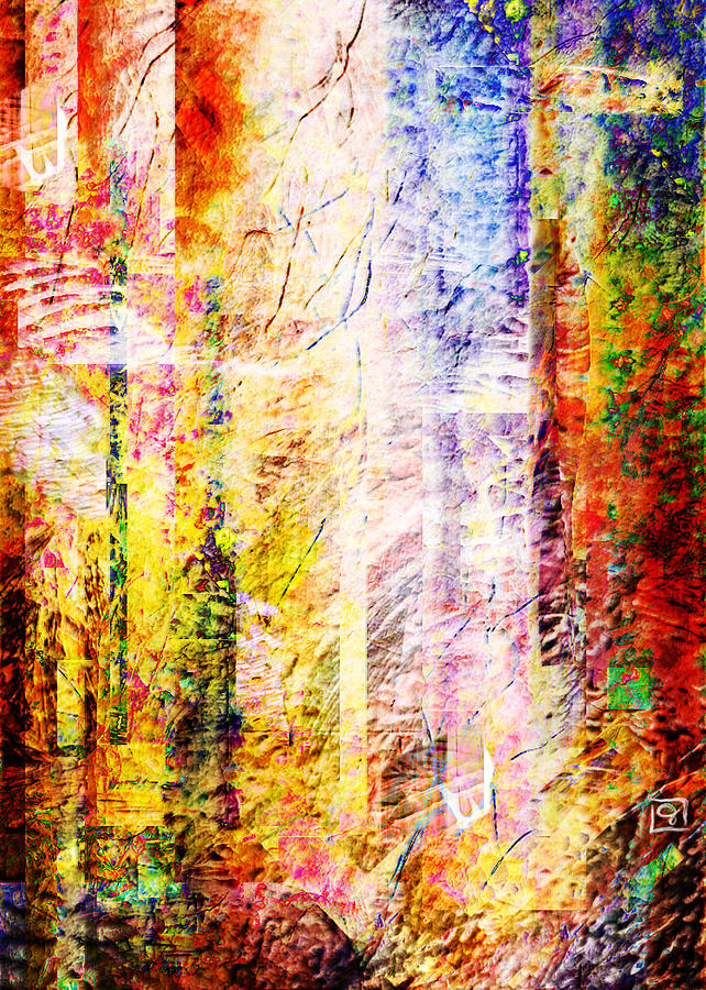 Bright Fall Abstract 2 Painting by Jean Moore