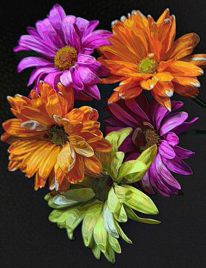 Bright Flowers Photograph by Jenny Hudson
