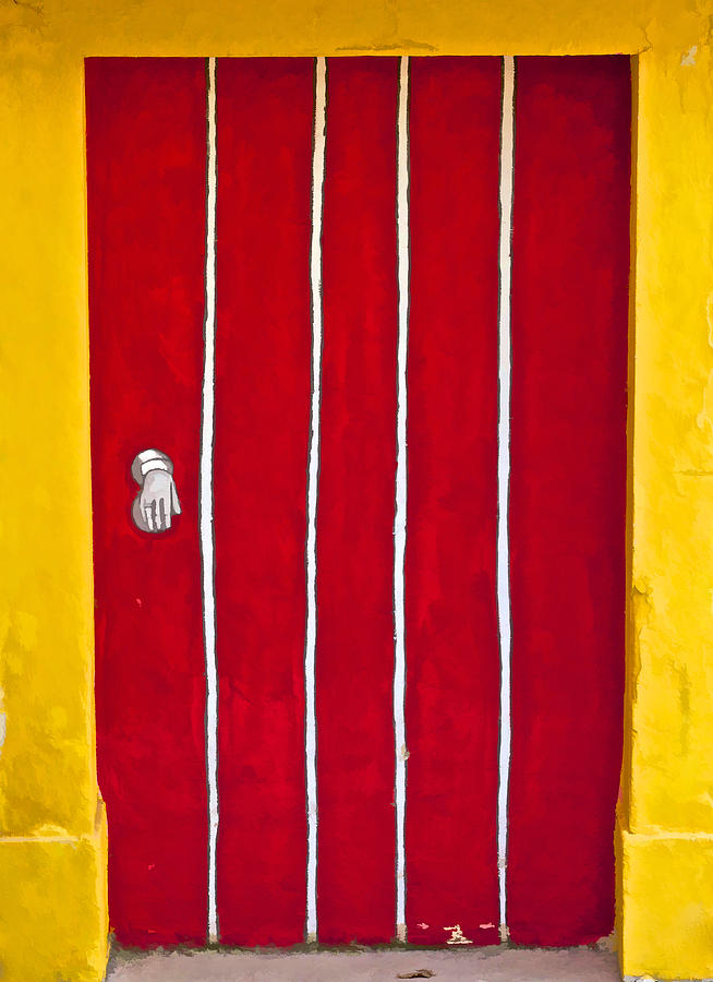 Bright Red Door II Photograph by David Letts