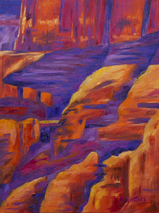 Bright Rock Wall Painting by Kristin Whitney - Fine Art America