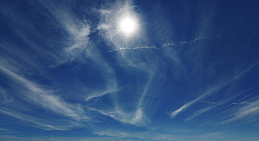 Bright Sun In Blue Sky Photograph By Wladimir Bulgarscience Photo