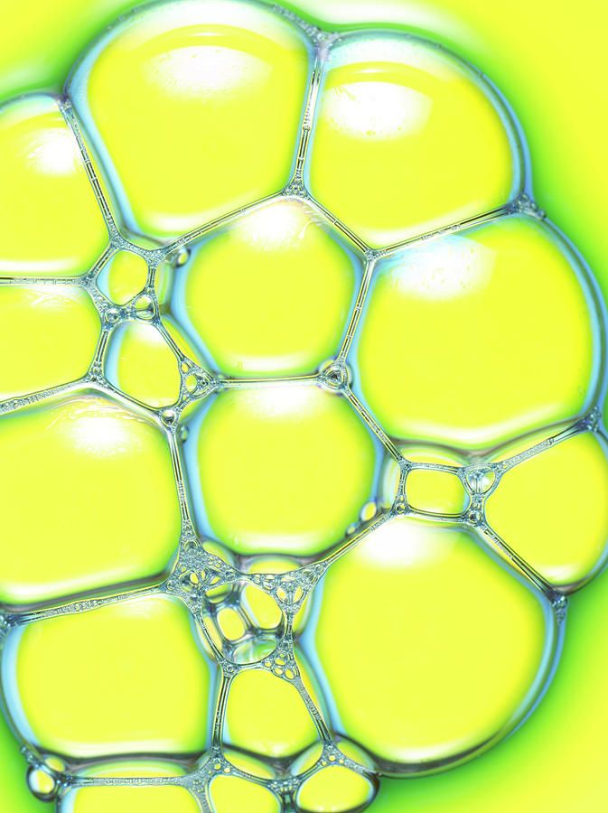 Bright Yellow Lime Bubbles Photograph by Chris Stein