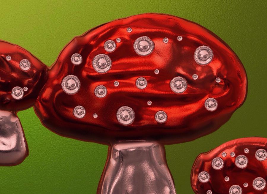 Brightest Toadstool Painting by Karen Harding - Fine Art America