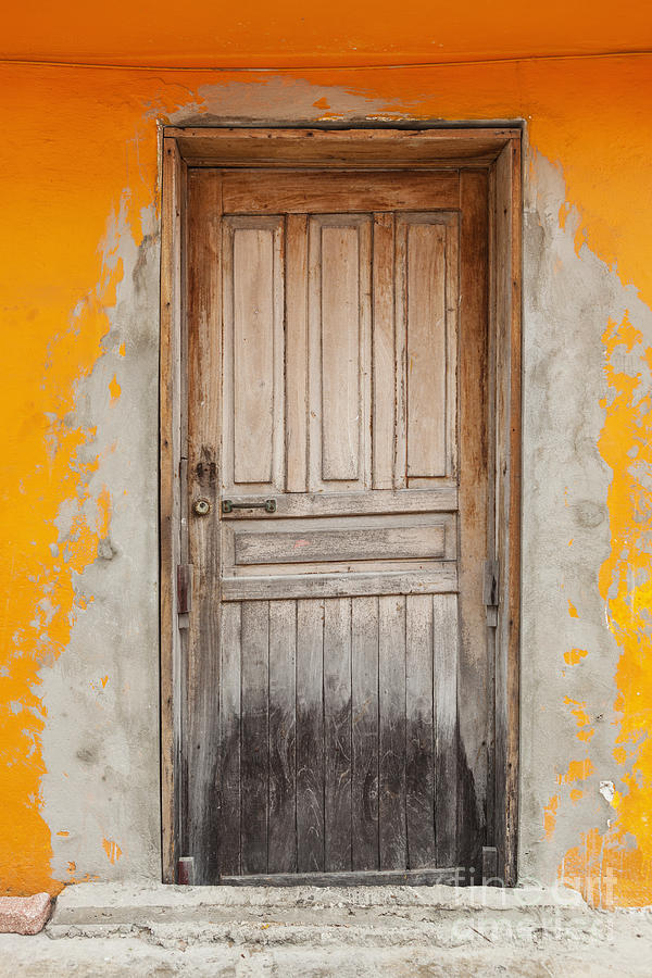 Brightly Colored Door And Wall Photograph by Bryan Mullennix